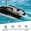 Posizionamento GPS RC Bait Boat 500m Long Distance 3H Endurance Dual Bait Bin 3kg Load Control Remote Barca da pesca con barca leggera X0522