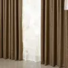 [byetee] Faux Coton Linge Moderne Rideau Tissu Rideau Rideaux Tissus Pour Chambre Cortinas Salon Cortina Drapes 210913