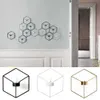 Visuell touch vägg ar nordisk stil 3d geometrisk ljusstake metall väggmontering ljushållare sconce matchande små tealight hållare sh190924