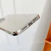 Luksusowy Chromed Clear Soft TPU dla iPhone 13 Pro Max 2021 Minal Platerowanie Metalowe Przezroczyste galwanizacja Inteligentna Telefon Dokłada