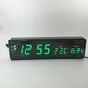 Número grande LCD LCD Digital Relógio de Parede Multi-Função Eletrônica Mesa de cabeceira Relógio Despertador de Despertador Com Temperatura Umidade