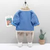 0-5 Jahre Frühling Junge Kleidung Set Casual Cartoon Aktive Mantel + T-shirt + Hose Kind Kinder Baby Kleinkind kleidung 210615