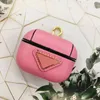 Top Fashion Designer AirPods Cases voor 3 AirPod Pro Case 1 2 Sollicitatie Dierbrief Gedrukte beschermingspakket Key Chain -oortelefoon Shell