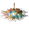 Lampadario a bolle in vetro soffiato a mano Lampade a sospensione Illuminazione artistica in vetro a LED Decorazione domestica colorata 32 x 24 pollici