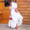 女性フェニックス刺繍エレガントマキシドレス上品なイブニングパーティーVestidos Robe 210702