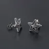 Stud Coorian rétro Titanium Steel Boucles d'oreilles étoiles pour hommes bijoux garçons et filles accessoires cadeaux Souvenirs A340