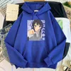 Mäns Hoodies Sweatshirts Mens Sweateranime Tecken Sakurajima Mai Tryckt Kläder O-Neck Concosition Oversize Sudadera Fleece Varmt roligt