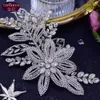 Luxo lado braçadeira diamante tiara barroco bela coroa bride senhoras jóias diamante coroas noiva casamento crown acessórios estilo retro palácio coroa