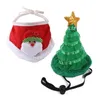 Kattkrafter leder Jul Pet Scarf Triangle Bibs Kerchief Dog Kostym Outfit för Små Medium Dogs Katter Bandana Santa Hat