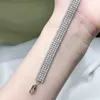 Oevas 100% 925 Sterling zilver Volledige koolstof diamant 18K vergulde armband voor vrouwen mousserende partij fijne sieraden cadeau