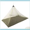 Net Bedding Supplies Textiles Home & Gardenpolyester Outdoor Perspective Anti-Mosquito Nets Lightweight Strong Travel Camping Single Mosquit