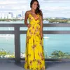 Femmes Floral Print Beach Boho Jupe courte Robe de créateur Robe de soirée Robe longue Maxi Robe d'été Robe d'été Vêtements Robes mi-longues pour femme Tenue décontractée Col en V Crop