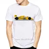 Alla Ayrton Senna Sennacars män t shirt fans manliga cool t -shirt smal fit vit fitness casual topps tee men039s tshirts9594014