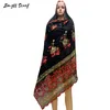 Scarves African Women Cotton Muslim Fashion Set Headscarf Net Turban Shawl Soft Female Hijab Wrap Winter BF1807055413