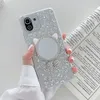 Custodie a specchio per gatti svegli con perle glitterate per Xiaomi Mi 11 Lite POCO X3 Pro F3 Redmi Note 10Pro 10S 9 9A 9C Cover morbida e trasparente