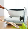 Pot kapak sahipleri kaymaz pişirme gereçleri kaşık tutucu çatal istirahat mutfak aletleri spatula raf raf organizatör emtia rafları WMQ1016