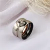 Mode Chinese Taiji Ring Liefhebbers Creativiteit Yin Yang Acht Trigrammen Titanium Stalen Ringen Punk Mannen en Dames Accessoires Sieraden