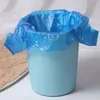 05KG Blue Plastic Bag Supermarket Grocery Shopping Disposable Thicken With Handle Vest Kitchen Storage Clean Garbage Gift Wrap1673522