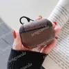 Mode Designer Headset Accessoires Hoesjes voor AirPods pro 1 2 Hoge kwaliteit Hard Shell Case Luxe Letters Gedrukt Beschermingspakket Haak Oortelefoon Cover tassen