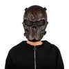 Tactical Military Halloween Maskers Airsoft Paintball Full Face Skull Skeleton CS Masker Ademend Winddicht Winddicht Tijdelijk Fietsen Masker