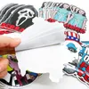 Etichetta adesiva fustellata personalizzata colorata per bambini Etichette adesive in PVC bianco irregolare Stampa decalcomania della decorazione per bambini