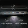 Для Tesla Model 3 Model Y USB-концентратор Центр консоли Адаптер Адаптер USB HUB 4 Порты Быстрая зарядная прокладка Разъемное зарядное устройство