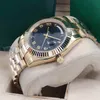 Men's Automatic Watch Classic Sapphire digital face 41mm Week date Stainless steel fold buckle waterproof262g