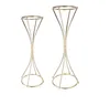 2021 High Quality Latest Tall Center Pieces Wedding Table Centerpieces Decoration Flower Stand Decorative Gold Vases for Marriage