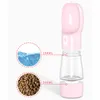 Aankomst hond water voedselvoeder 400 ml kattenhond reizen drink fles huisdier water voedselvoerder dispenser huisdierproduct 210320