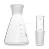 Lab Supplies Glass Hollow Plug 14 19 24 29 34 40 50 Standard Mun Stopper Slipning av luftproppar för Flask School Experiment2054610