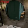 Spiegels Noordse hangende badkamer spiegel ronde toiletwand feng shui wasstanders make -up