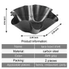 2 pz/pacco 6/8 pollici Antiaderente Scanalata Tortilla Pan Taco Ciotola di Insalata Padelle Borsette Creatore Uovo Crostata Fiore Cottura s Brioche Stampo