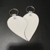 Blank keychains For Sublimation mdf heart round blank keychains hot transfer printing blank keychains key ring jewelry material consumables CG001