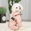 Dog Apparel Reflective Raincoat Night Walk Rain Coat For Small Dogs Waterproof Clothes Chihuahua Labrador Jumpsuit Hooded Jacket