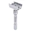 Regulowany Double Edge Safety Razor klasyczna mężczyzn Golenie Zinc Alloy Metal Usuwanie ręczne golarka męska włosów