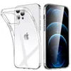 Ultra Slim Thin Cell Phone Cases Flexíveis Clear TPU Gel Borracha Soft Skin Silicone Capa protetora para iPhone 11 12 13 14 15 Pro Max Samsung Nota 20