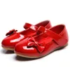 トップ新しい女の赤ちゃんの靴子供ちょう結びプリンセスシューズ用ウェディングパーティーダンス学生革靴赤黒白 18 24 メートル 3-14T G1126