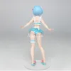 Rem Anime Relife in a Different World From Zero Exq Rem Swimsuit Ver Pvc Action Figure Figurine Model Toys Gift Action Figure T202026497