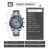 SKMEI 360 Rotating Dial Creative Quartz Men Kvinnor Klocka Led Färgglada Ljus Fashion Mens Ladies Armbandsur Reloj Hombre 1677 Q0524