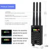 Rastreadores de atividade 1 pçs profissional g618 detector 3 antena anti-sinal localizador para gsm bug gps rastreador sem fio câmera escondida espionagem