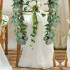 Artificial Fake Eucalyptus Garland Long Leaf Plants Greenery Foliage Home Decor Eucalyptus Willow Leaf Plant Greenery Foliage1 2170 V2