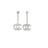 18K Vergulde Kwastje Designer Brieven Dangle Stud Long Earring 925 Silver Crystal Geometric Luxury Merk Dames Rhinestone Wedding Party Jewerlry Accessoires