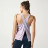 JERSEYS JERSEYS TIE D'ÉTÉ Cravate Teint Yoga Vest Cross Frontières Europe et États-Unis Grand Blouse Sports Loose Blouse Fitness