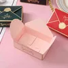 Enkel Creative presentförpackning förpackningar kuvert Shape Wedding Gift Candy Box Favors Birthday Party Christmas Jelwery dekoration 211.108