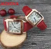 Nice men Fashion Luxury Women Watch Square Roman Special Design Relojes De Marca Mujer Lady Dress Montre-bracelet en cuir Horloge à quartz 223t