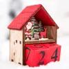 LED Wooden Christmas Decoration Desktop Calendar Ornaments Luminous Christmas Countdown Creative Gifts XD24913