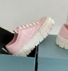 Scarpe casual in nylon da donna firmate Gabardine Sneakers classiche in tela Brand Wheel Lady Stylist Trainers Fashion Platform Solid Heighten