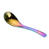 Stainless Steel Chinese Spoons Round Bottom Count Thick Spoon Multi-Specification Deepened Custom-Made Food Tool Tableware JJE10404