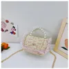 Koreaanse stijl kinderen portemonnees en handtassen klein meisje munt pouch portefeuille meisjes prinses parel boog messenger bag baby clutch beurs