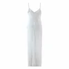 Femmes Hobe White Lace Sirène Maxi Robe femme Strap Backless Prom Prom Party Party Medies Summer Elegant Robes 210430